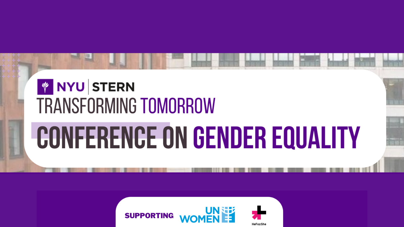 NYU Stern Gender Equality Conference