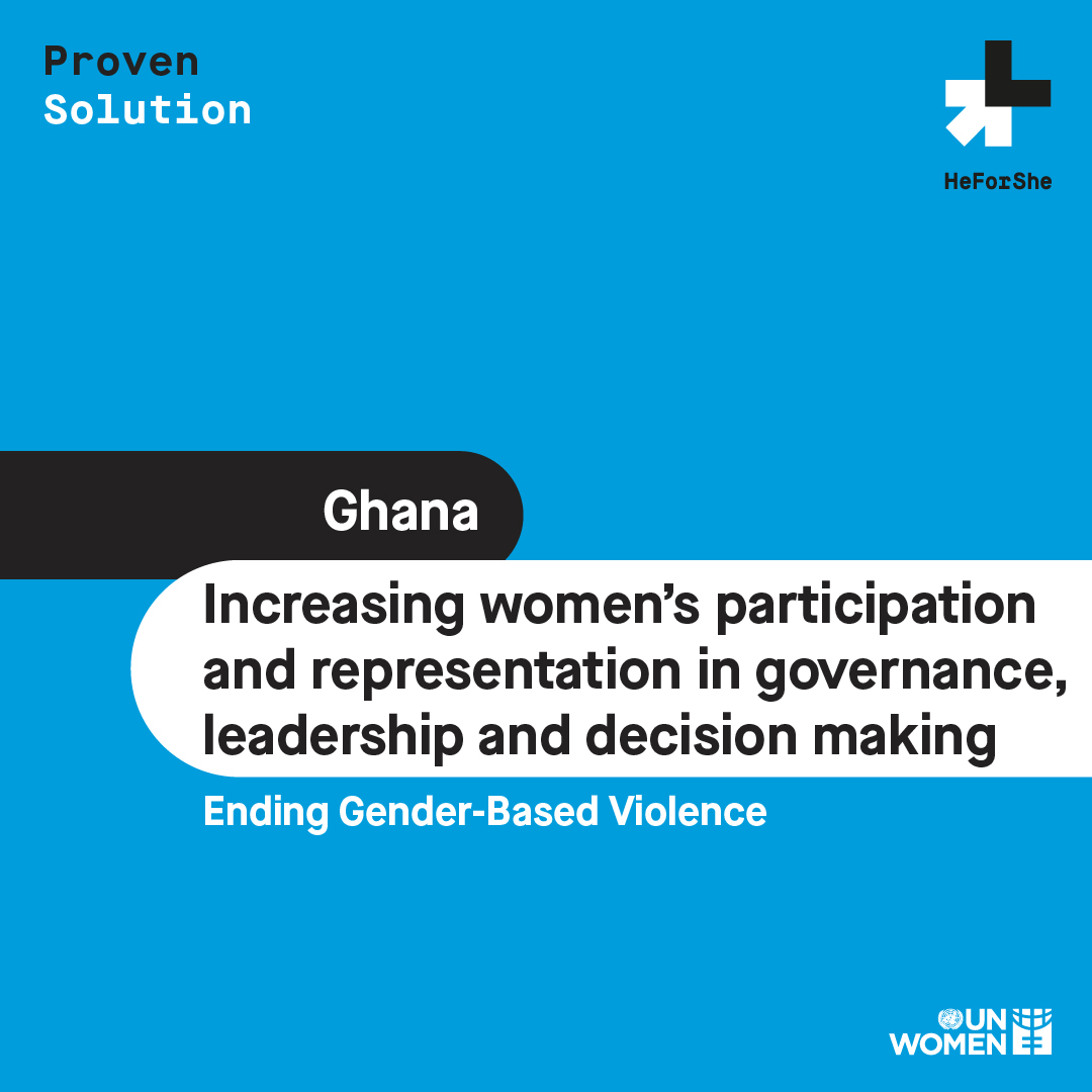 Image showing solution title of Increasing women’s participation and representation in governance, leadership and decision-making 