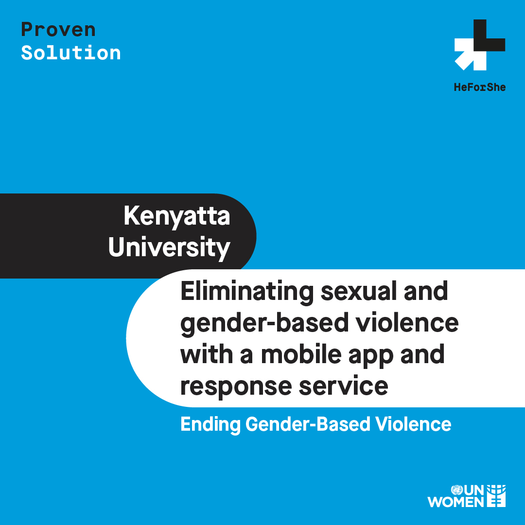 Image showing solution title of Eliminating sexual and gender-based violence with a mobile app and response service