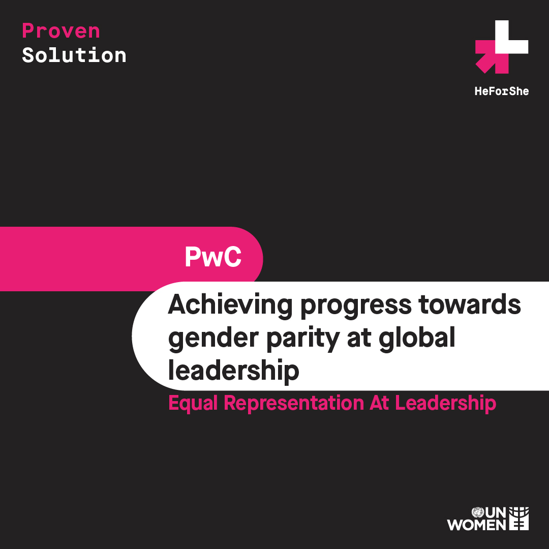 Image showing solution title of Achieving progress towards gender parity at global leadership