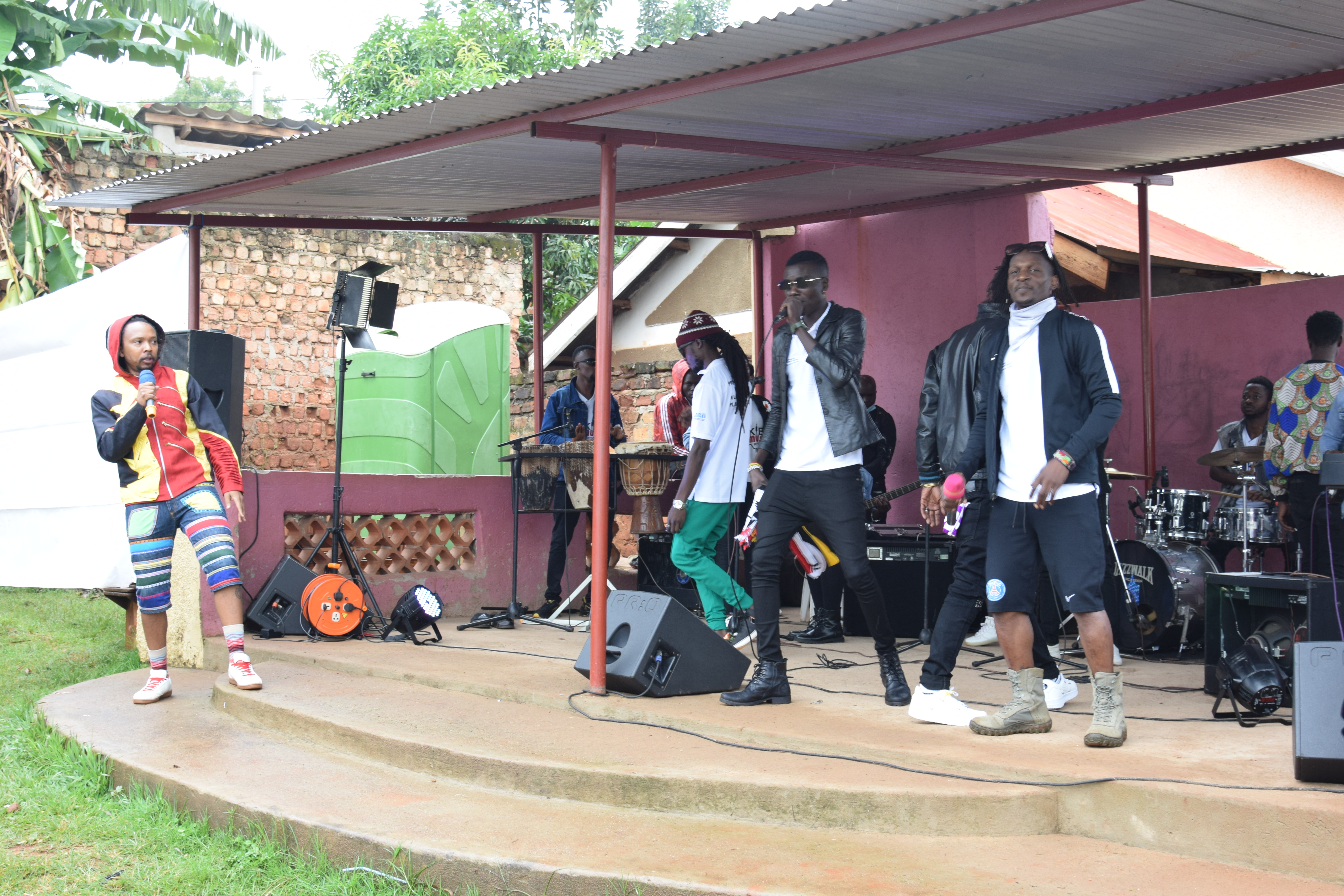 Figure 1 Performance of "Wise Up" to raise awareness on the importance of ending violence against women in Kampala on 20 June 2021 (Photo: Denis Onen/UN Women Uganda)